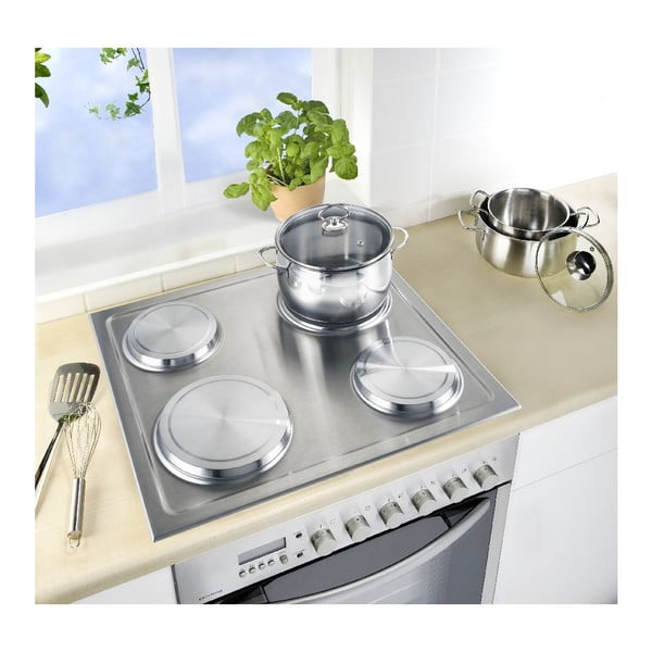 Maty ochronne na kuchenkę zestaw 4 szt. ze stali nierdzewnej 20x20 cm – Wenko-image-2