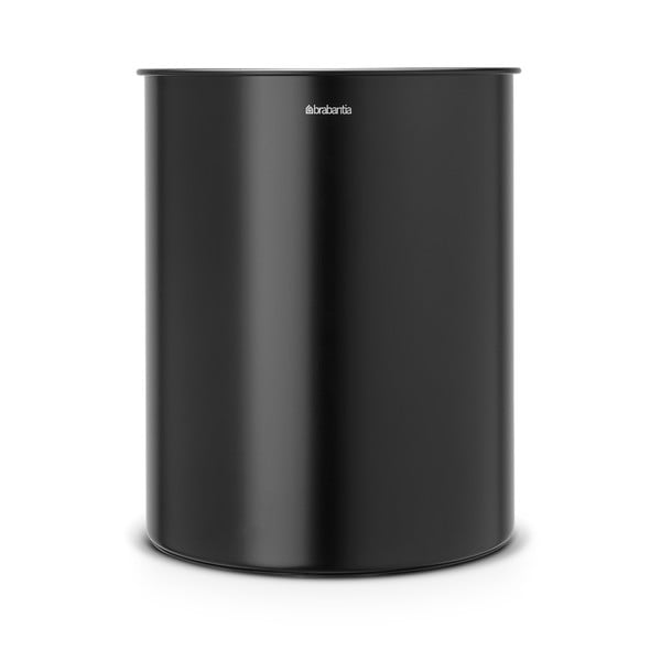 Stalowy kosz na śmieci w kolorze matowej czerni 15 l – Brabantia