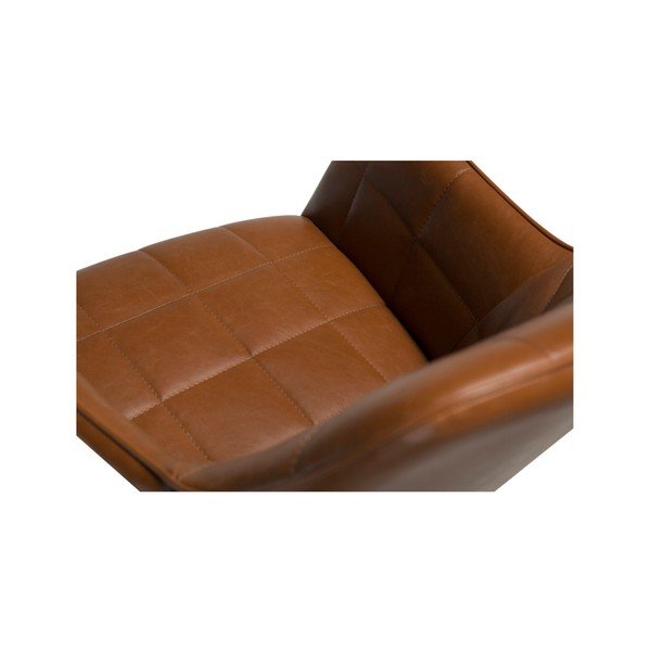 Brązowe krzesło ze skóry ekologicznej DAN-FORM Denmark Embrace Vintage-image-3