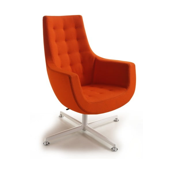 Pomarańczowe krzesło Bureau Zago