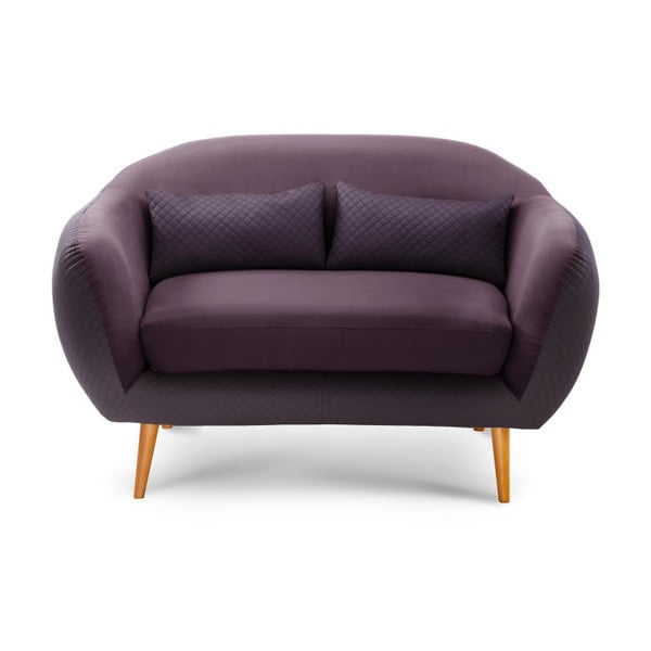 Fioletowa sofa 2-sobowa Scandi by Stella Cadente Maison Meteore