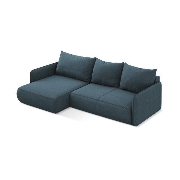 Niebieski rozkładany/ze schowkiem narożnik (lewostronny) Nanea – Makamii-image-4