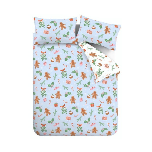 Niebieska pościel dwuosobowa z mikrowłókna 230x220 cm Gingerbread – Catherine Lansfield