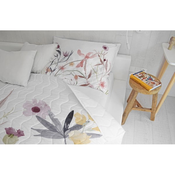 Zestaw pikowanego koca i poszewki na poduszkę z satyny bawełnianej 140x200 cm – Butter Kings-image-1