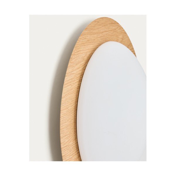 Metalowy kinkiet LED w naturalnym kolorze ø 40 cm Novae – Kave Home-image-3