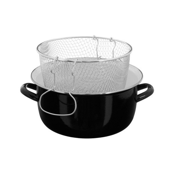 Czarny garnek do smażenia frytek Premier Housewares Deep Fryer Black, obj. 5 l-image-3