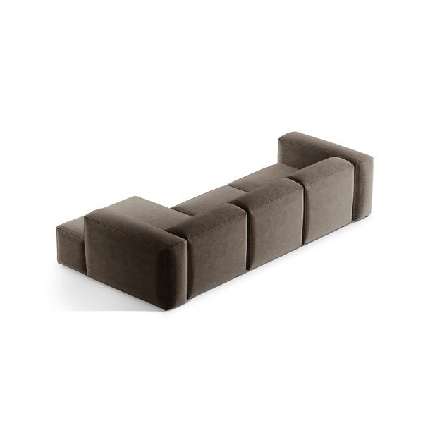 Brązowy narożnik (prawostronny/z szezlongiem) Bergamo – Cosmopolitan Design-image-4