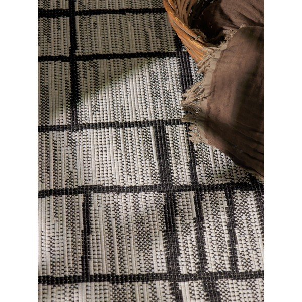 Czarny/kremowy okrągły dywan odpowiedni na zewnątrz ø 160 cm Haringey Crouch – Ted Baker-image-2