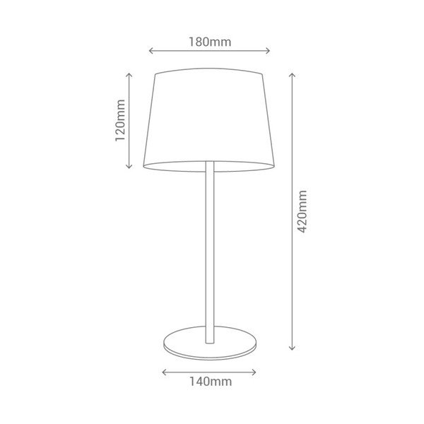 Niebieska lampa stołowa SULION Lines-image-2