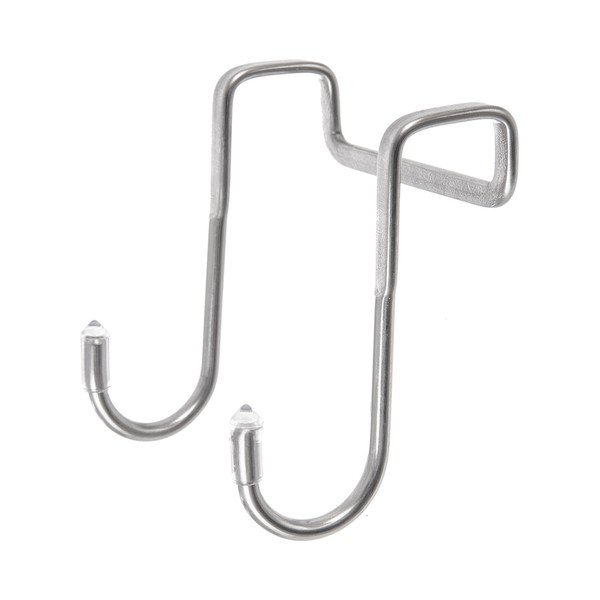 Wiszące haczyki zestaw 2 szt. ze stali nierdzewnej w kolorze srebra – Orion