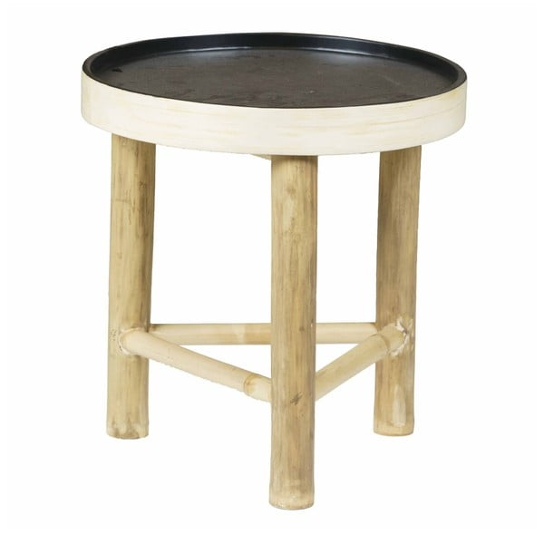 Okrągły stolik z bambusa Speedtsberg Tira, średnica 40 cm