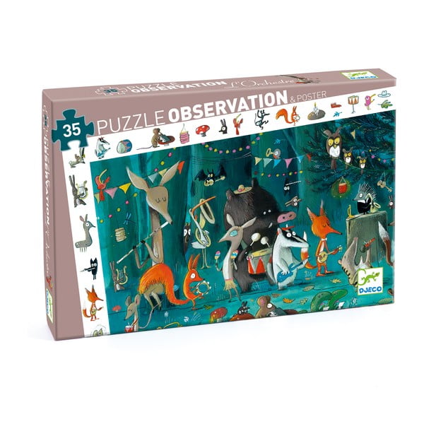 Dziecięce puzzle Djeco Observation Leśna Orkiestra