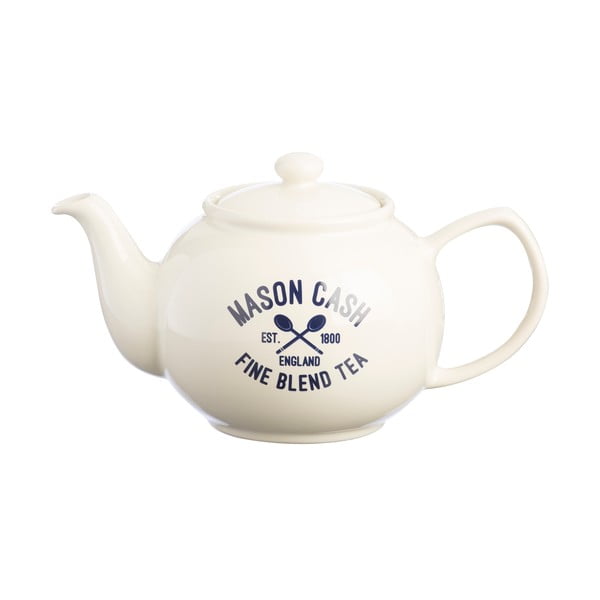 Biały dzbanek na herbatę Mason Cash Varsity, 1,1 l