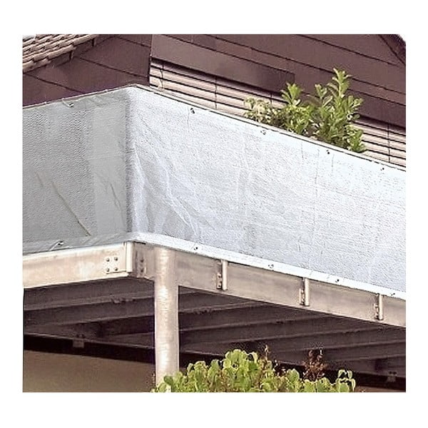 Biała plastikowa osłona balkonowa 500x90 cm – Garden Pleasure