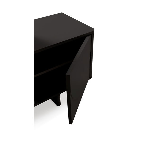 Czarna szafka pod TV 180x55x40 cm Solei – MOME-image-3