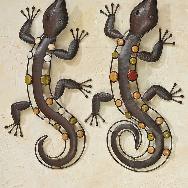 Zestaw 2 jaszczurek wiszących Boltze Lizards, dł. 53 cm
