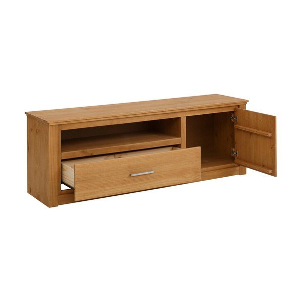 Szafka pod TV z drewna sosnowego w naturalnym kolorze 160x55 cm Celia – Støraa-image-2