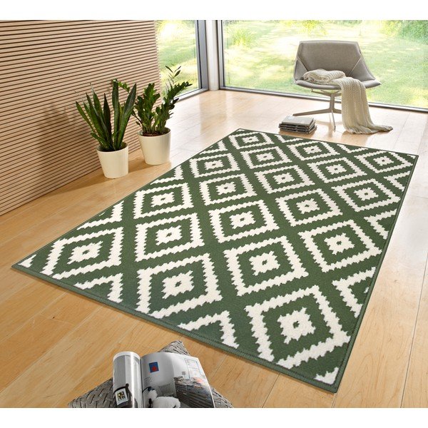 Zielony dywan 290x200 cm Diamond – Hanse Home-image-1