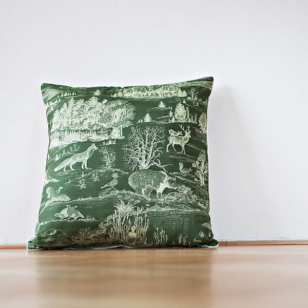 Poduszka z wypełnieniem Dark Green Forest, 50x50 cm