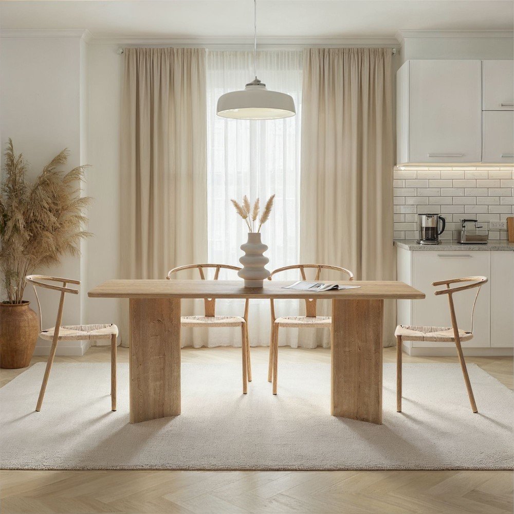 Stół w dekorze dębu 90x180 cm Linza – Kalune Design (zdjęcie 2)