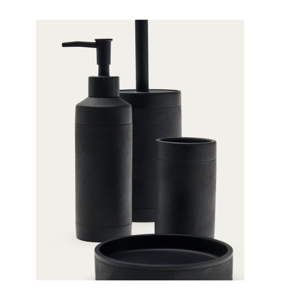 Czarna szczotka do WC z żywicy polimerowej Sisel – Kave Home-image-3