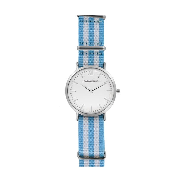 Zegarek damski z niebiesko-białym paskiem Andreas Östen Genna