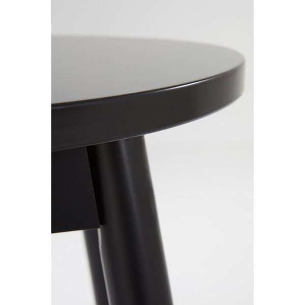 Czarny hoker z litego drewna sosnowego (wysokość siedziska 65 cm) Kinna – Jotex-image-2