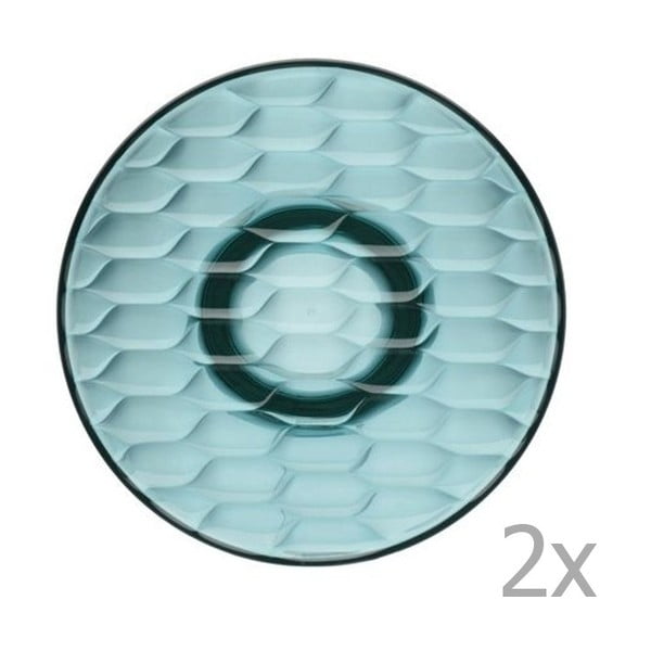 Zestaw 2 niebieskich przezroczystych okrągłych wieszaków Kartell Jellies, Ø 19 cm