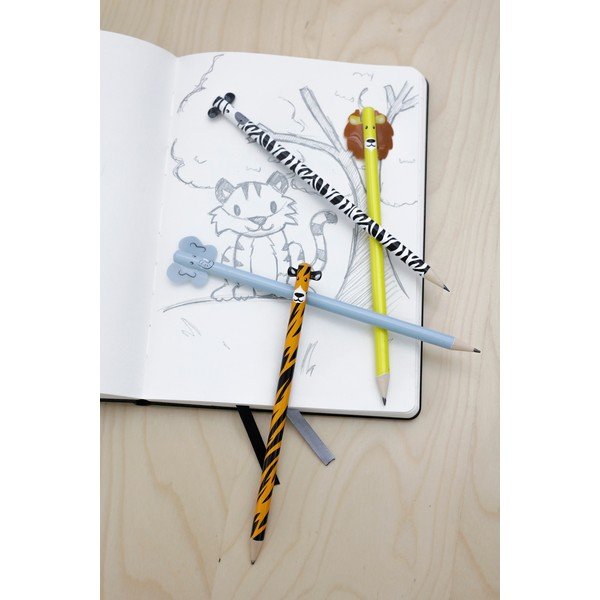Ołówki zestaw Safari – Kikkerland-image-1