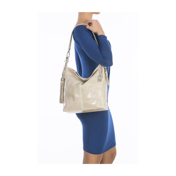 Skórzana torebka Hobo Beige-image-3