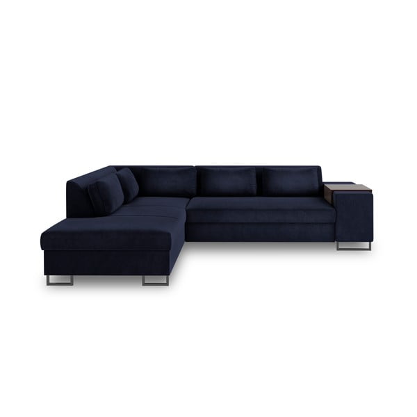 Ciemnoniebieska rozkładana sofa lewostronna Cosmopolitan Design San Diego
