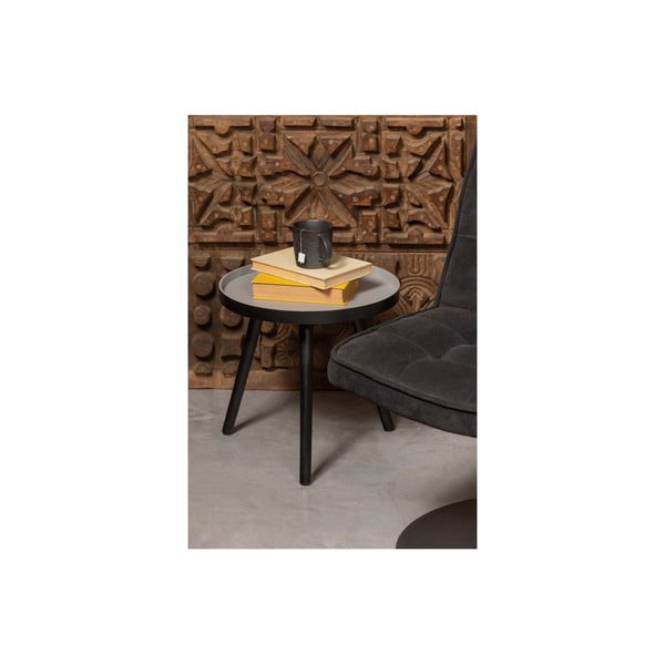 Czarny stolik WOOOD Sasha, ø 41 cm-image-4