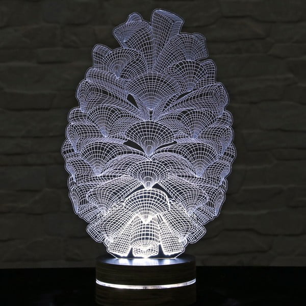 Lampa 3D stołowa Cone