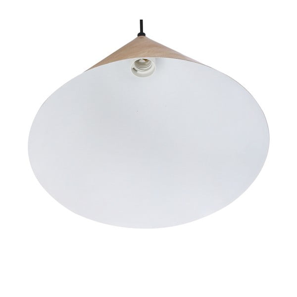 Brązowa lampa wisząca z metalowym kloszem ø 32 cm Dunca – Candellux Lighting-image-4