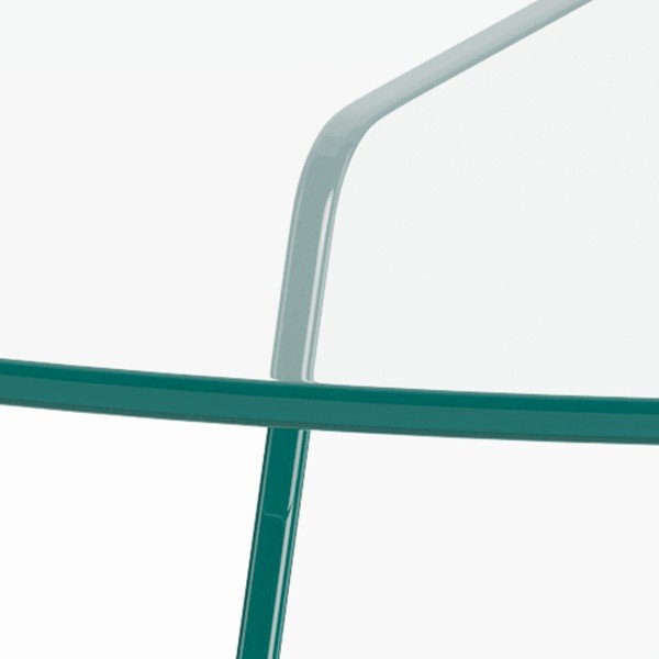 Szklany okrągły stolik ø 80 cm Samos – Actona-image-2