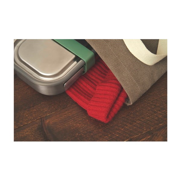 Nierdzewny pojemnik obiadowy z zielonym paskiem Black + Blum, 1000 ml-image-3