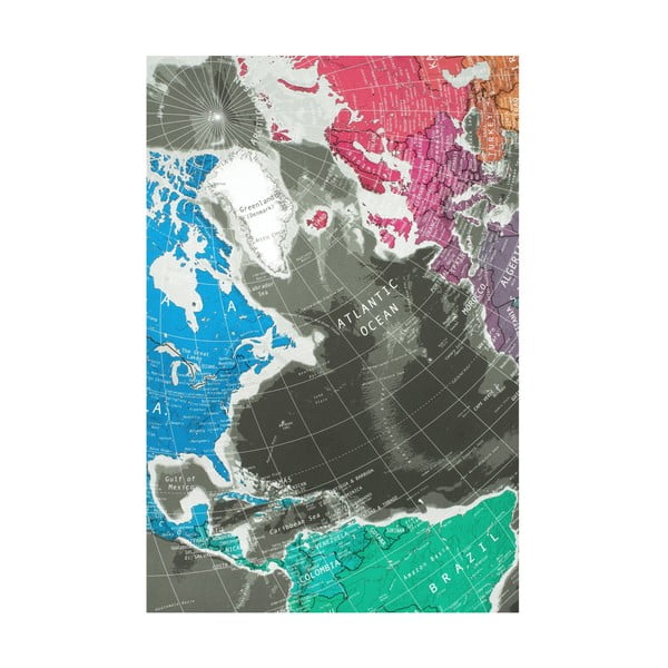 Szerokokątna mapa w przezroczystym etui The Future Mapping Company Future Map, 101x58 cm-image-3