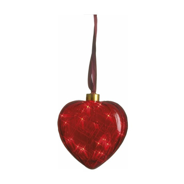 Świecące serce Heart Red, 13 cm