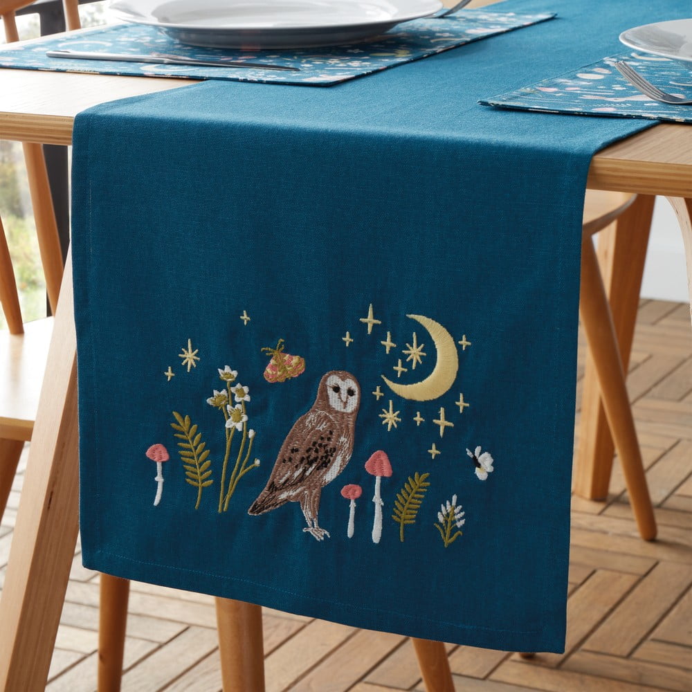 Bawełniany bieżnik 33x220 cm Enchanted Twilight Animals – Catherine Lansfield (zdjęcie 3)
