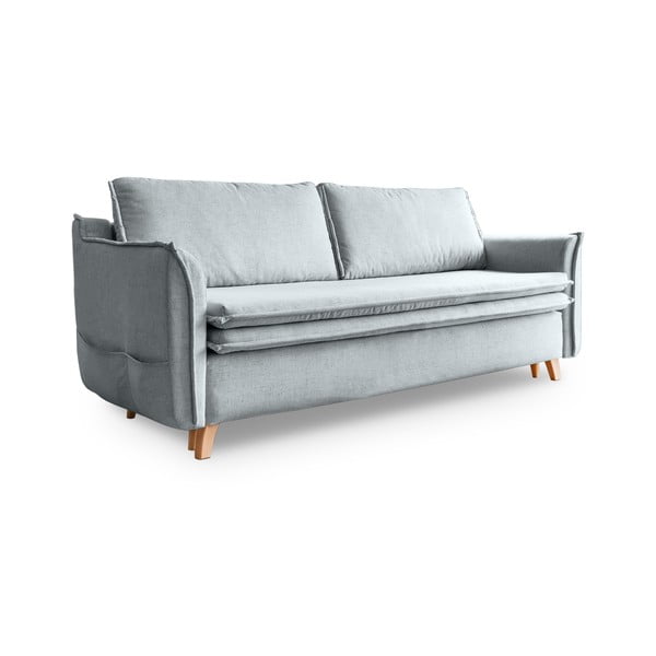 Jasnoszara rozkładana sofa 225 cm Charming Charlie – Miuform