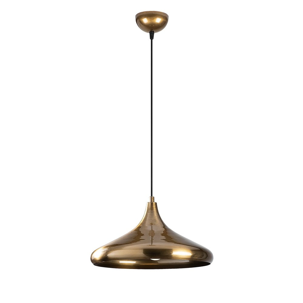 Lampa wisząca w kolorze złota z metalowym kloszem ø 35 cm Nile – Opviq lights