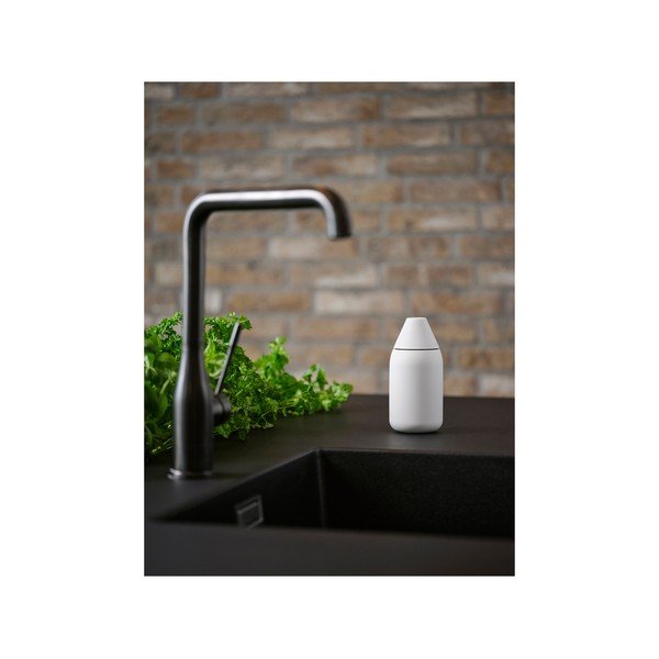 Jasnoszary silikonowy dozownik do mydła 300 ml Singles – Zone-image-3