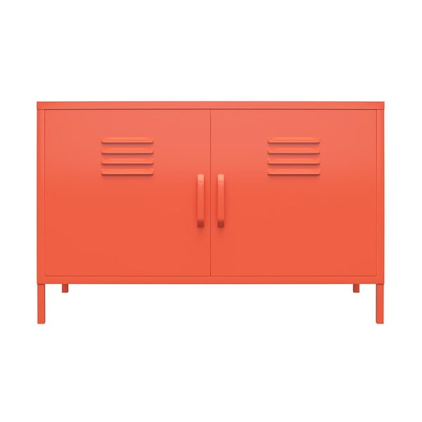 Pomarańczowa metalowa szafka Novogratz Cache, 100x64 cm