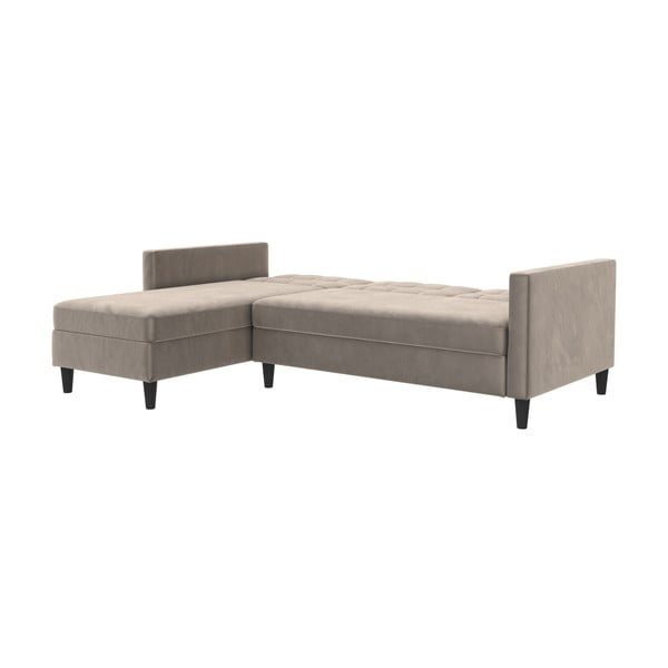 Beżowy aksamitny narożnik Hartford – Støraa-image-3