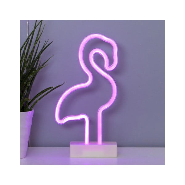 Różowa dekoracja świetlna LED Best Season Flamingo Neonlight