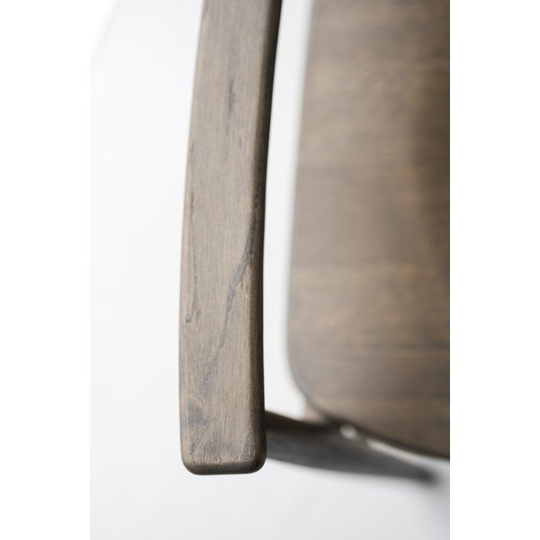 Ciemnobrązowe krzesło z litego drewna dębowego Maidstone – Rowico-image-4