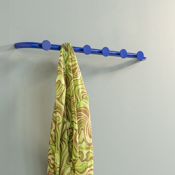 Niebieski metalowy wieszak ścienny 75 cm Retro – Spinder Design-image-1