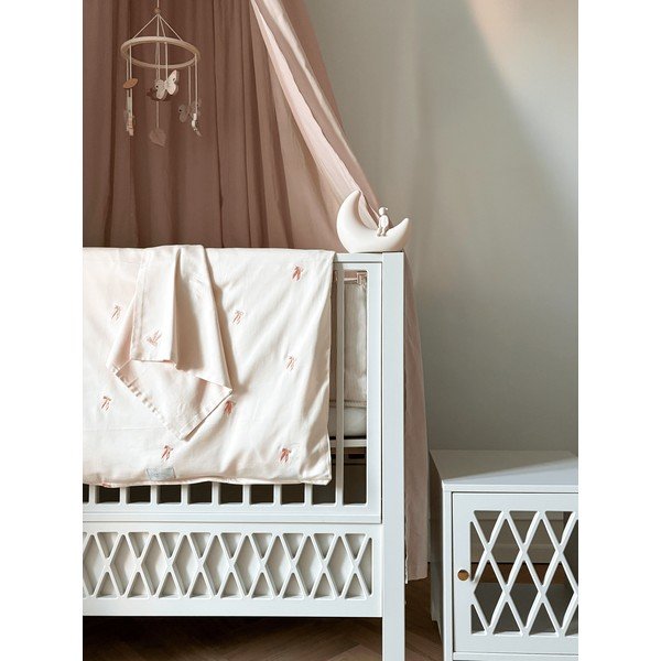 Białe łóżeczko z regulowaną wysokością/dostawne 60x120 cm Harlequin – Cam Cam Copenhagen-image-2