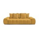 Musztardowa sofa z tkaniny szenilowej 278 cm Everest – Bobochic Paris