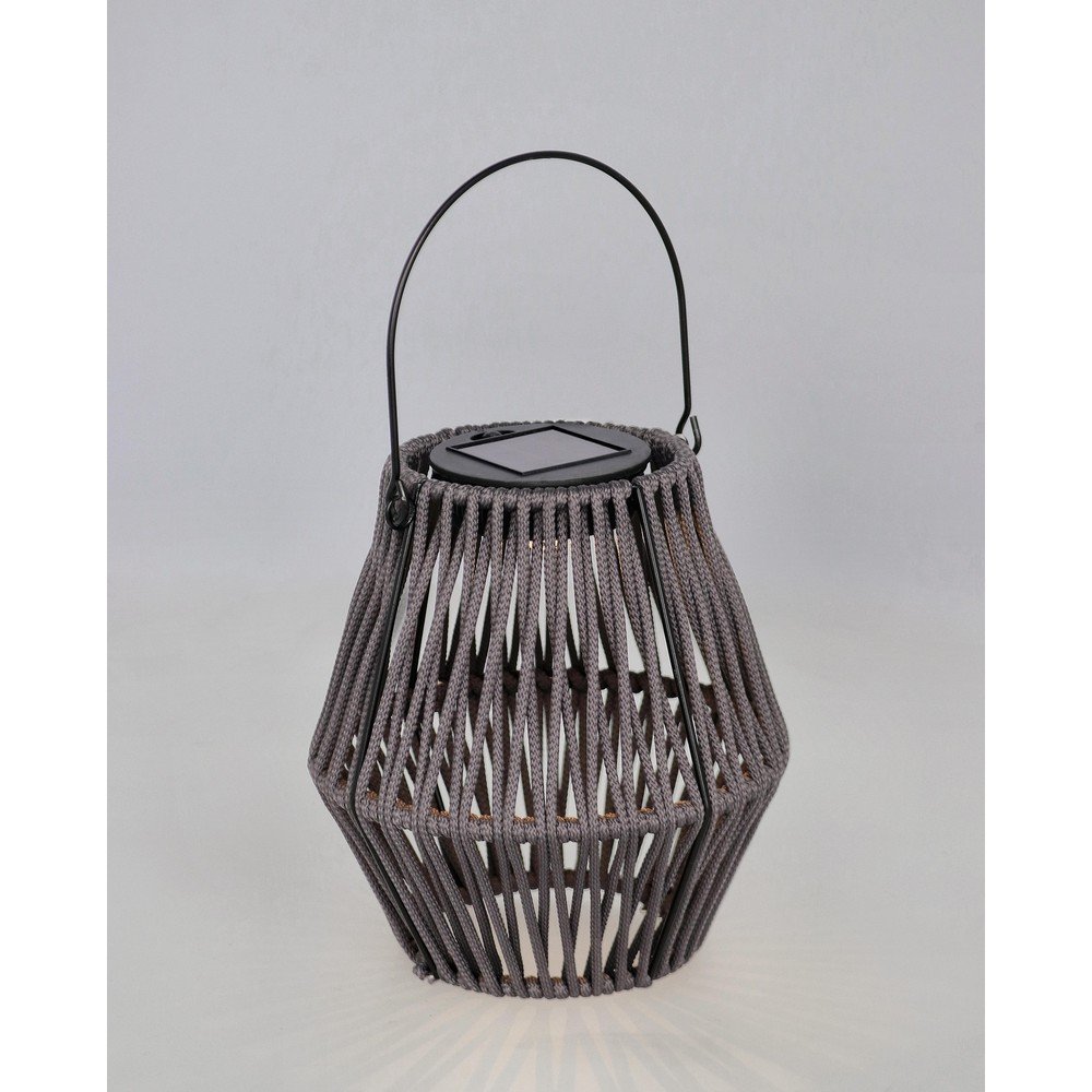 Szary solarny lampion LED (wysokość 17 cm) Juny – Yes Everyday (zdjęcie 2)